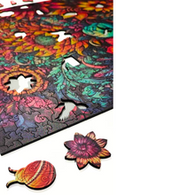 Carregar imagem no visualizador da galeria, Quebra-Cabeça de Madeira 3D - Floral