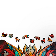 Carregar imagem no visualizador da galeria, Quebra-Cabeça de Madeira 3D - Raposa