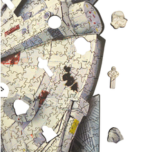 Carregar imagem no visualizador da galeria, Quebra-Cabeça de Madeira 3D - Millennium Falcon