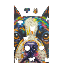 Carregar imagem no visualizador da galeria, Quebra-Cabeça de Madeira 3D - Boston Terrier