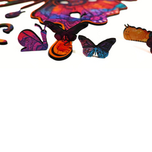 Carregar imagem no visualizador da galeria, Quebra-Cabeça de Madeira 3D - Borboleta