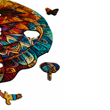 Carregar imagem no visualizador da galeria, Quebra-Cabeça de Madeira 3D - Elefante