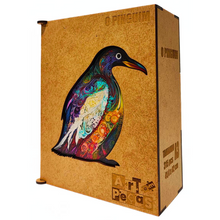 Carregar imagem no visualizador da galeria, Quebra-Cabeça de Madeira 3D - O Pinguim