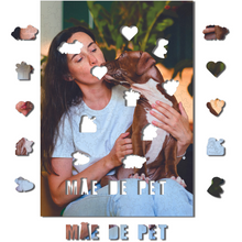 Carregar imagem no visualizador da galeria, Sua Foto com Molde Dia das Mães - Quebra-Cabeça de Madeira 3D Personalizável - Kit