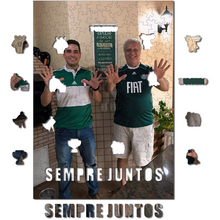 Carregar imagem no visualizador da galeria, Sua Foto com Molde Dia dos Pais - Quebra-Cabeça de Madeira 3D Personalizável