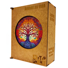 Carregar imagem no visualizador da galeria, Quebra-Cabeça de Madeira 3D - Mandala Árvore da Vida