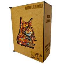 Carregar imagem no visualizador da galeria, Quebra-Cabeça de Madeira 3D - Gato Laranja