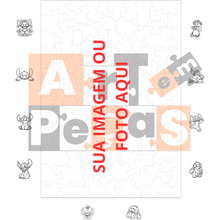 Carregar imagem no visualizador da galeria, Sua Imagem com Molde dia das Crianças - Quebra-Cabeça de Madeira 3D Personalizável