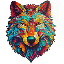 Carregar imagem no visualizador da galeria, Quebra-Cabeça de Madeira 3D - Lobo Selvagem