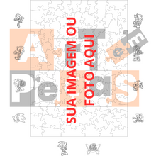 Carregar imagem no visualizador da galeria, Sua Imagem com Molde dia das Crianças - Quebra-Cabeça de Madeira 3D Personalizável