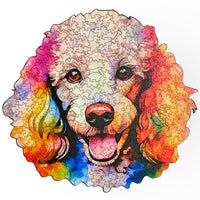 Quebra-Cabeça de Madeira 3D - Poodle