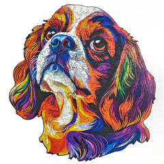 Quebra-Cabeça de Madeira 3D - Cavalier King