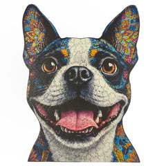 Quebra-Cabeça de Madeira 3D - Bulldog