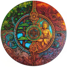 Carregar imagem no visualizador da galeria, Quebra-Cabeça de Madeira 3D - Mandala Buda
