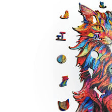 Carregar imagem no visualizador da galeria, Quebra-Cabeça de Madeira 3D - Maine Coon
