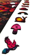 Carregar imagem no visualizador da galeria, Quebra-Cabeça de Madeira 3D - Floral
