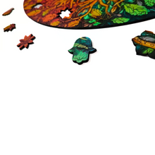 Carregar imagem no visualizador da galeria, Quebra-Cabeça de Madeira 3D - Mandala Árvore Yin Yang
