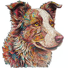 Carregar imagem no visualizador da galeria, Quebra-Cabeça de Madeira 3D - Border Collie
