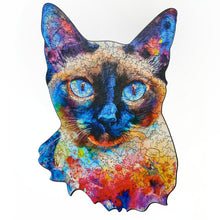 Carregar imagem no visualizador da galeria, Quebra-Cabeça de Madeira 3D - Siamês
