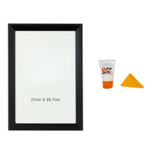 Carregar imagem no visualizador da galeria, Kit Moldura com Vidro + Cola para Personalizado Retangular A4 e A3
