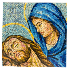 Quebra-Cabeça de Madeira 3D - Jesus e Maria
