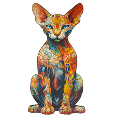 Quebra-Cabeça de Madeira 3D - Sphynx