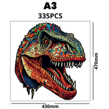 Carregar imagem no visualizador da galeria, Quebra-Cabeça de Madeira 3D - T-Rex
