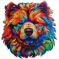 Quebra-Cabeça de Madeira 3D - Chow Chow