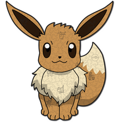 Quebra-Cabeça de Madeira 3D - Eevee