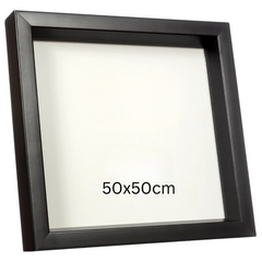 Moldura Caixa Alta com Acrílico para Modelos Padrão Site - 50x50cm