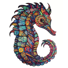 Carregar imagem no visualizador da galeria, Quebra-Cabeça de Madeira 3D - Cavalo Marinho
