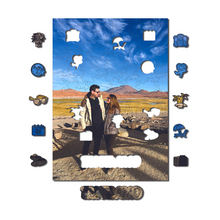 Carregar imagem no visualizador da galeria, Sua Foto com Molde Dia dos Namorados - Quebra-Cabeça de Madeira 3D Personalizável
