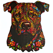 Carregar imagem no visualizador da galeria, Quebra-Cabeça de Madeira 3D - Pitbull
