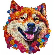 Carregar imagem no visualizador da galeria, Quebra-Cabeça de Madeira 3D - Akita
