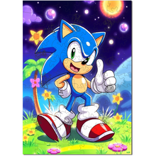 Carregar imagem no visualizador da galeria, Quebra-Cabeça de Madeira 3D - Sonic
