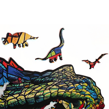 Carregar imagem no visualizador da galeria, Quebra-Cabeça de Madeira 3D - T-Rex
