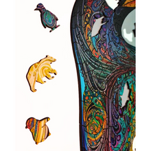 Carregar imagem no visualizador da galeria, Quebra-Cabeça de Madeira 3D - O Pinguim
