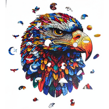 Carregar imagem no visualizador da galeria, Quebra-Cabeça de Madeira 3D - Águia
