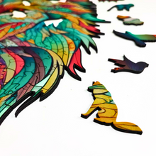 Carregar imagem no visualizador da galeria, Quebra-Cabeça de Madeira 3D - Lobo Selvagem
