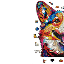 Carregar imagem no visualizador da galeria, Quebra-Cabeça de Madeira 3D - Corgi
