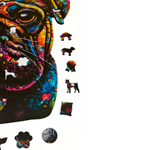 Carregar imagem no visualizador da galeria, Quebra-Cabeça de Madeira 3D - Pug
