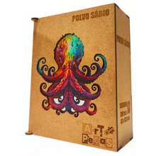 Carregar imagem no visualizador da galeria, Quebra-Cabeça de Madeira 3D - Polvo Sábio

