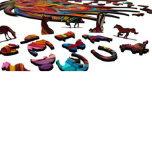 Carregar imagem no visualizador da galeria, Quebra-Cabeça de Madeira 3D - Cavalo
