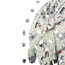 Carregar imagem no visualizador da galeria, Quebra-Cabeça de Madeira 3D - Millennium Falcon

