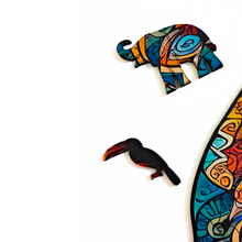Carregar imagem no visualizador da galeria, Quebra-Cabeça de Madeira 3D - Elefante
