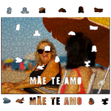 Carregar imagem no visualizador da galeria, Sua Foto com Molde Dia das Mães - Quebra-Cabeça de Madeira 3D Personalizável - Kit

