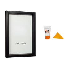 Carregar imagem no visualizador da galeria, Kit Moldura com Vidro + Cola para Personalizado Retangular A4 e A3
