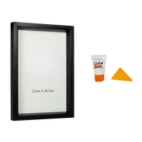 Kit Moldura com Vidro + Cola para Personalizado Retangular A4 e A3