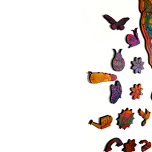 Carregar imagem no visualizador da galeria, Quebra-Cabeça de Madeira 3D - Borboleta
