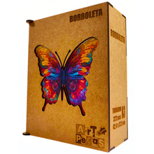 Carregar imagem no visualizador da galeria, Quebra-Cabeça de Madeira 3D - Borboleta
